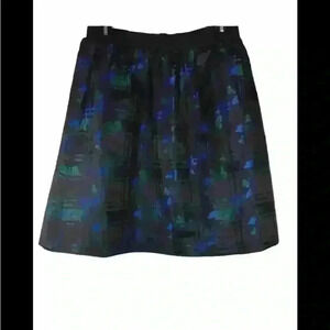 New With Out Tags J Crew Women's Size 0 Plaid Jacquard Skirt Pockets Pleated
